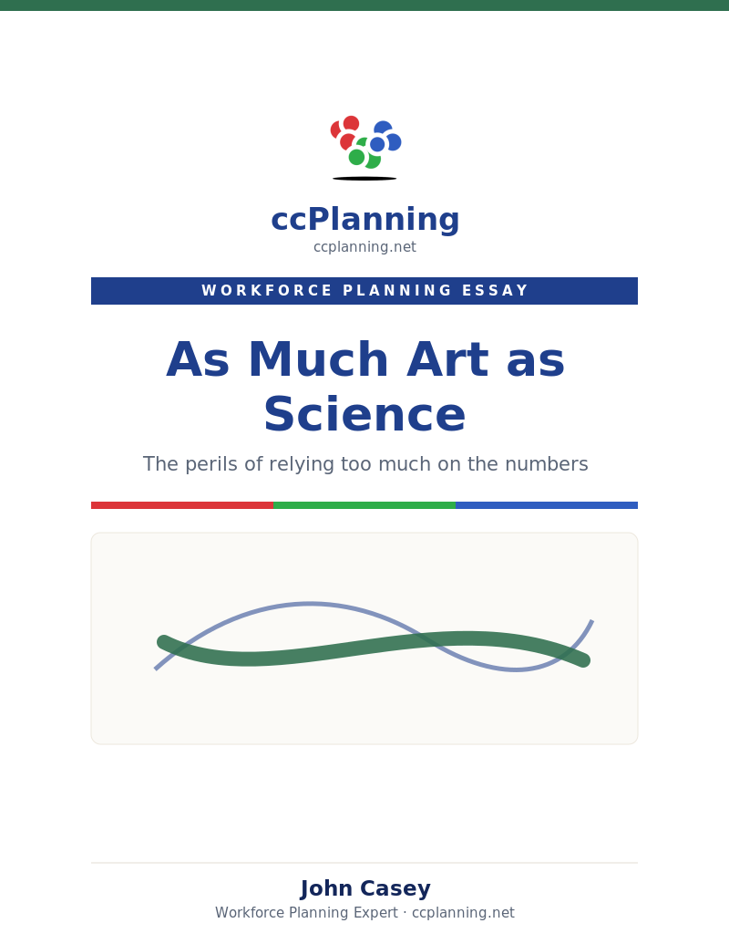 Cover of the ccplanning.net white paper: As Much Art as Science