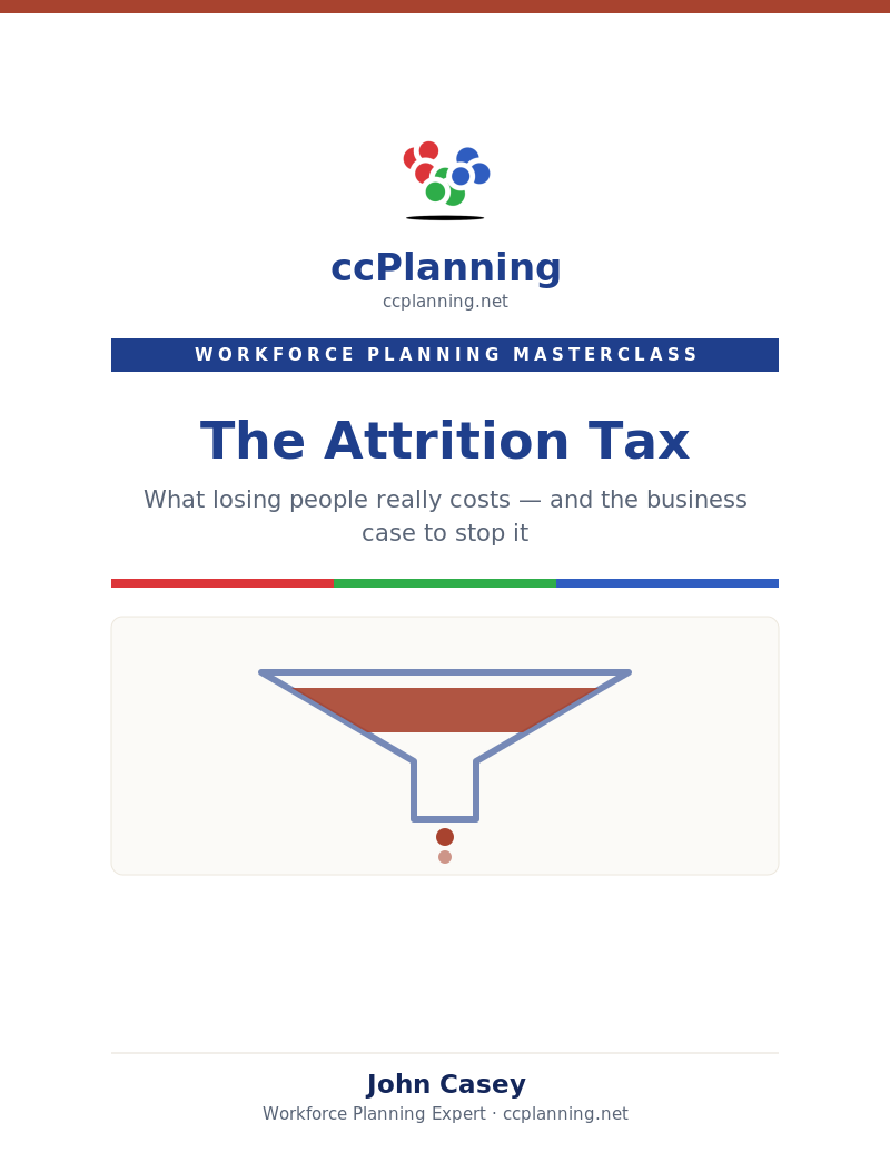 Cover of the ccplanning.net white paper: The Attrition Tax