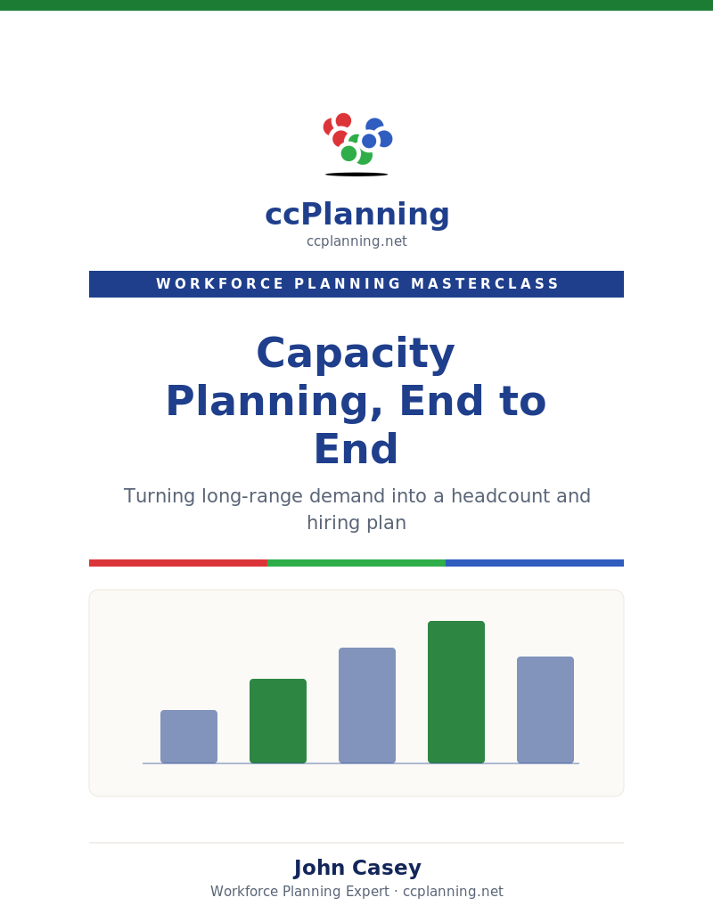 Cover of the ccplanning.net white paper: Capacity Planning, End to End